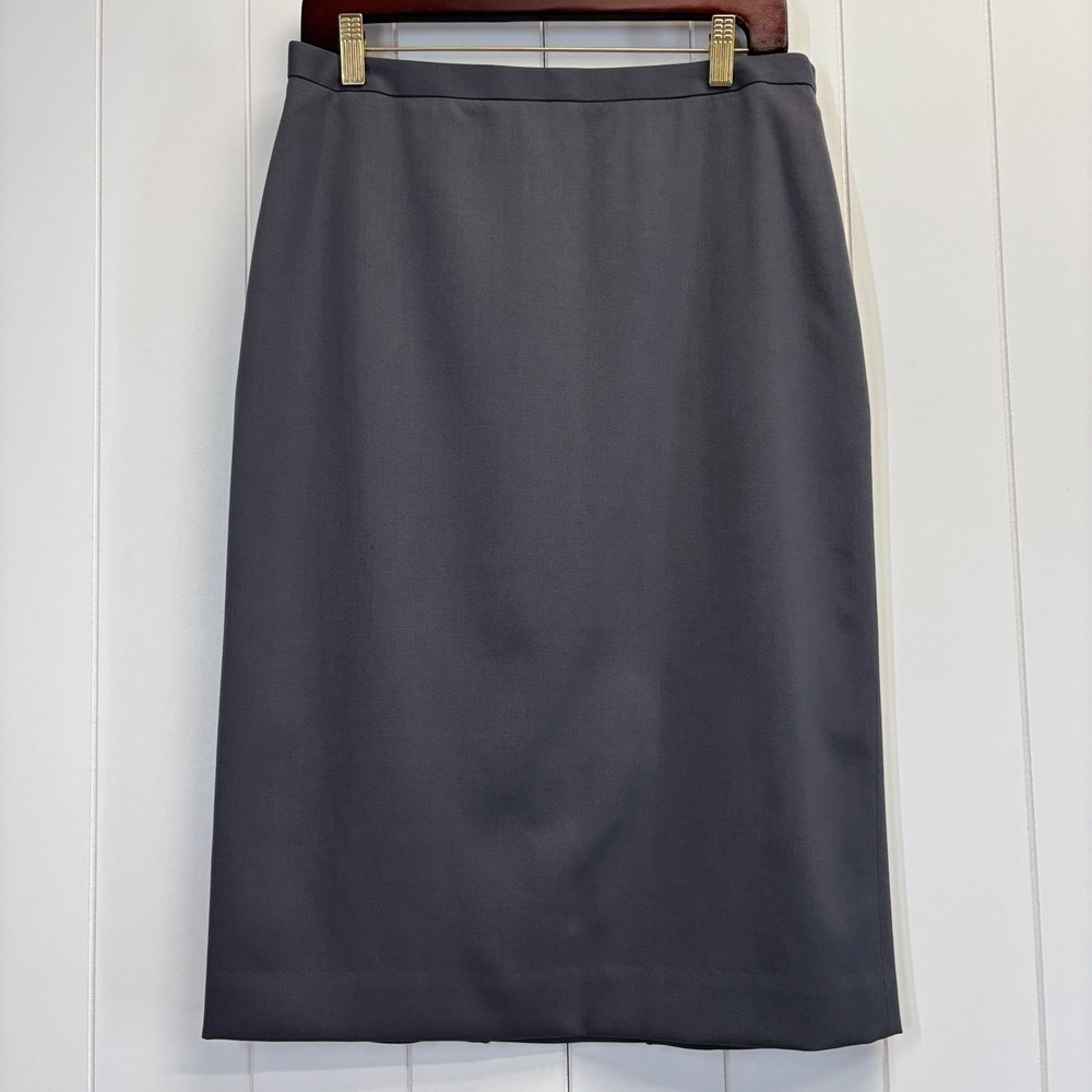 J Crew Minimalist Wool Pencil Skirt Womens Size 6 Quiet Luxury Closet Staple